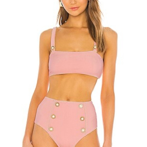 Jonathan Simkhai Pink Bikini Set